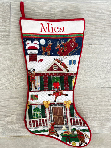 Full Needlepoint Stocking