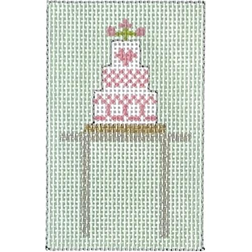 Hand painted Needlepoint Canvas 18 mesh Birthday Girl June Bride