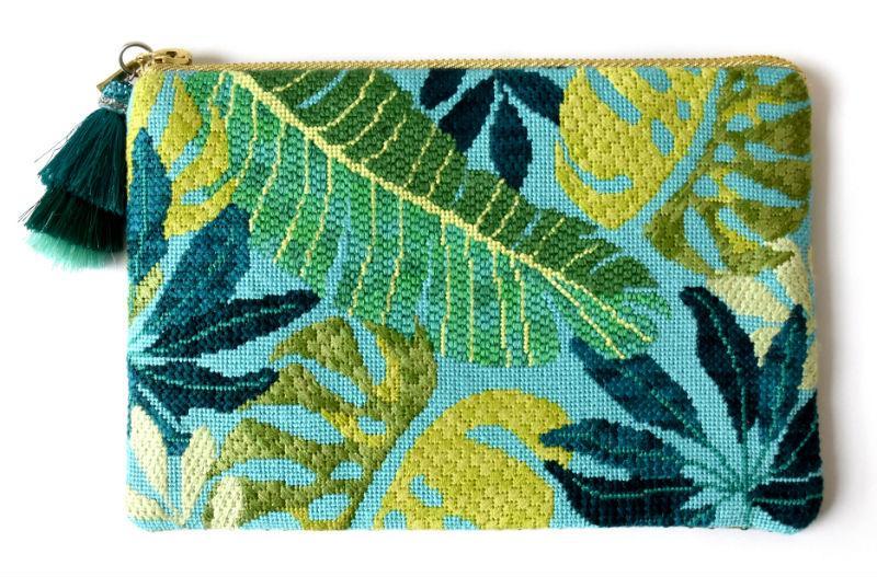 Clutch Fun Needlepoint Kit - Blue