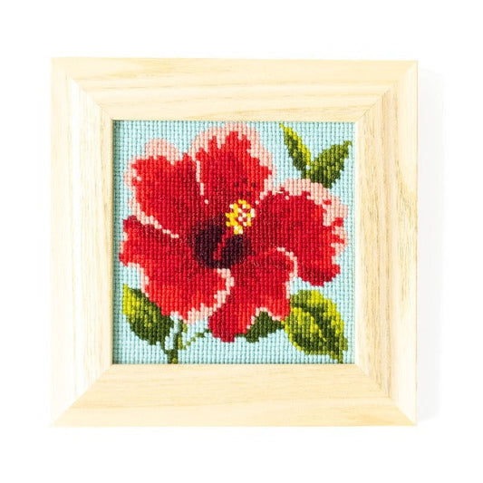 Dimensions Needlepoint Kit Sunflower and Ladybug Floral Needlepoint 5 x 5