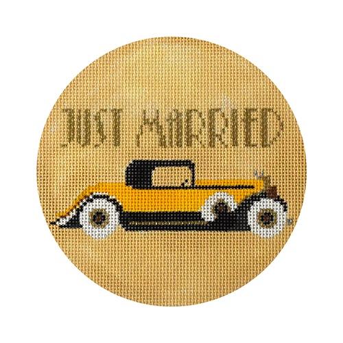 Just Married Art Deco Painted Canvas The Meredith Collection 