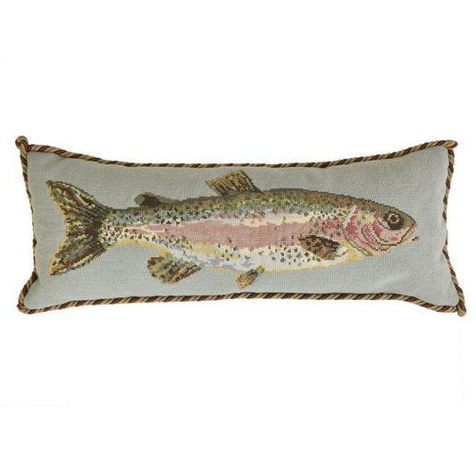 C&F Home 14 x 18 Largemouth Bass Needlepoint Pillow