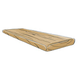 thin wooden shelves