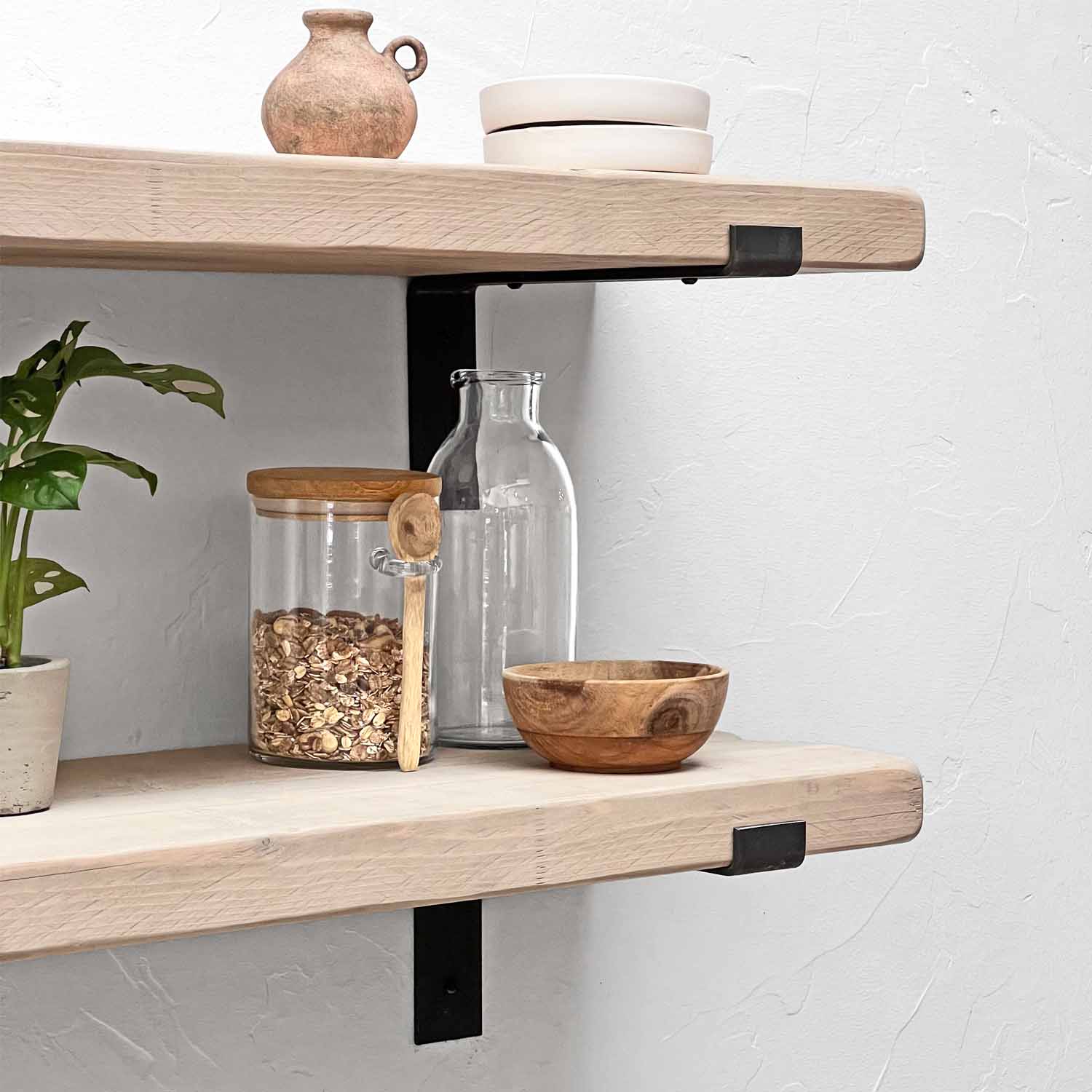 Shabby Chic Lipped Bracket Shelf | 30cm Depth | Ben Simpson Furniture