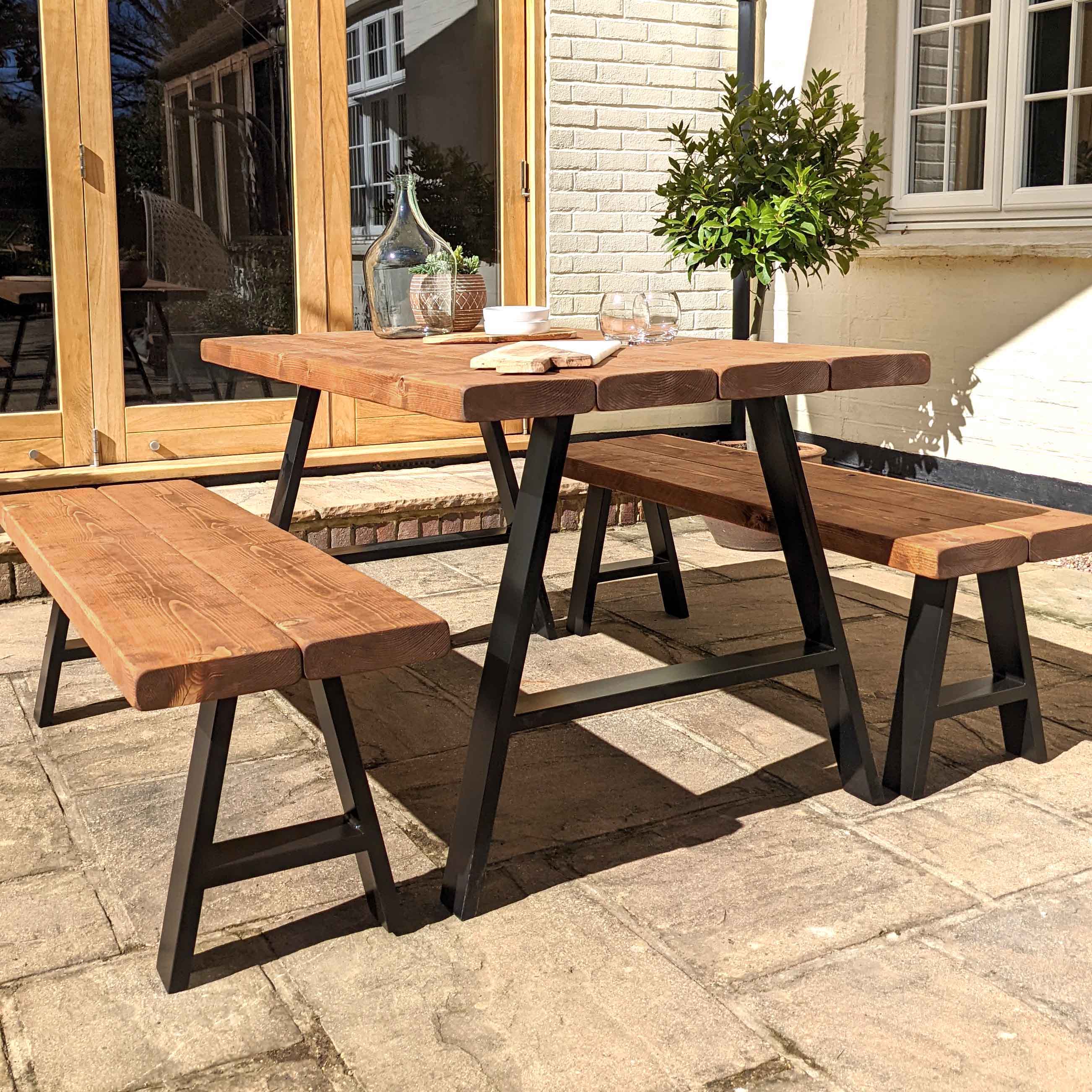 Outdoor Dining Table and Bench Sets