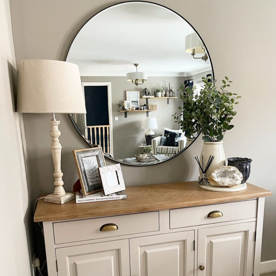 small space using wooden shelves for storage