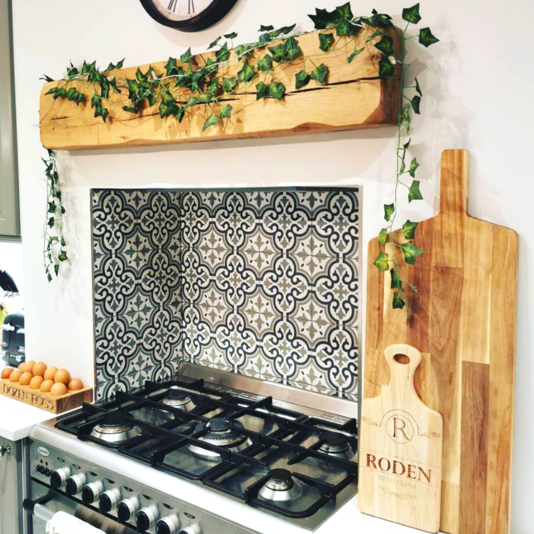 oak furniture in kitchen