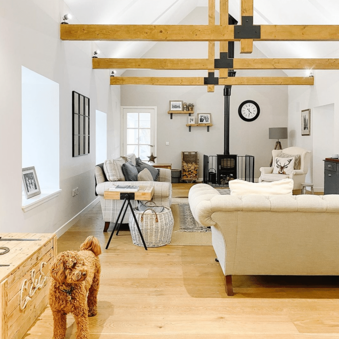 rustic wooden beams decor ideas