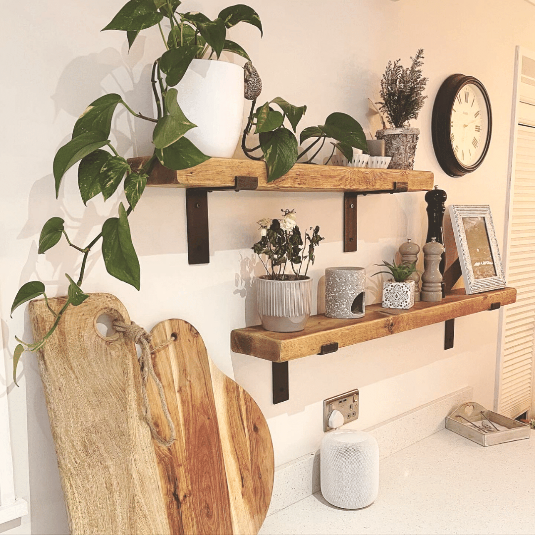 rustic shelves decor ideas