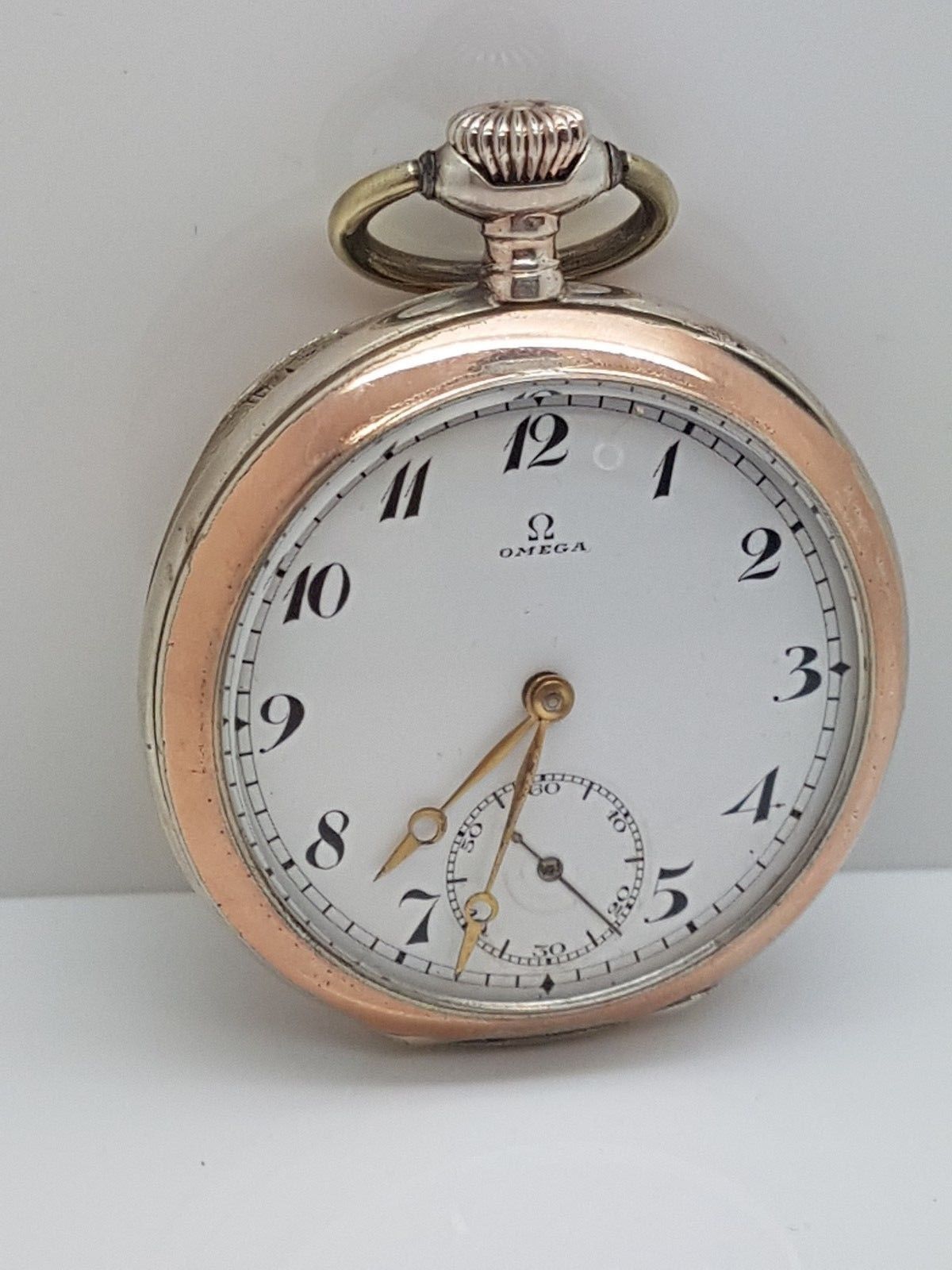 omega silver pocket watch