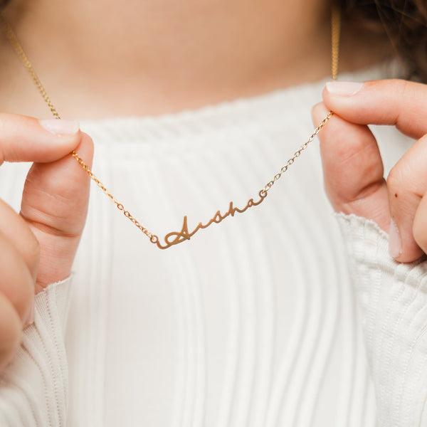 Name 'Zeenat' - Arabic Coin Name Necklace - 18K Gold Plated – Tazeen - تزين  - To Adorn