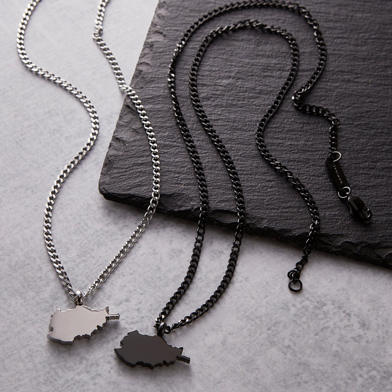 Country Map Necklace | Men | Nominal