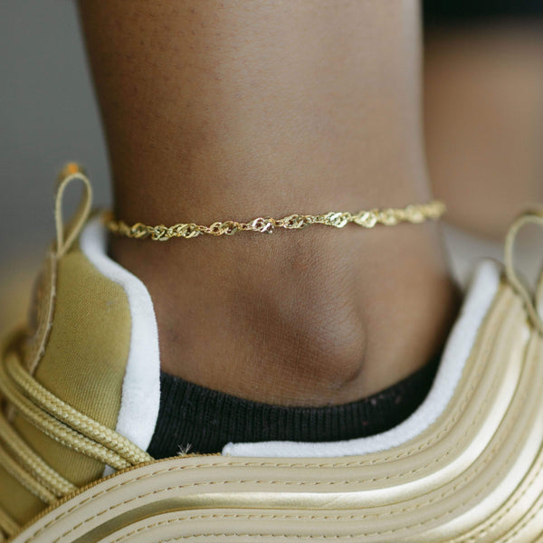 Women's Elegant Daisy Necklace Bracelet Ankle Accessories - Golden Plated  Beauty! - Temu