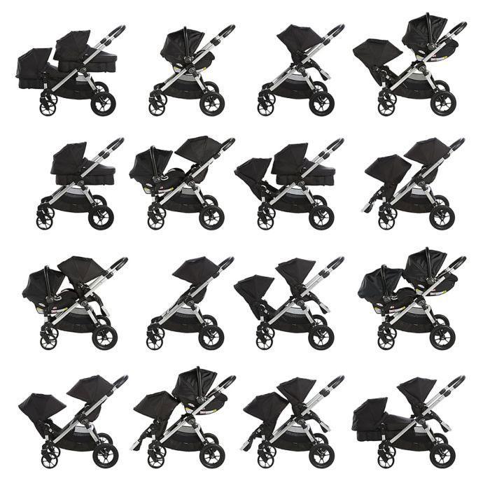 city select double stroller seat positions