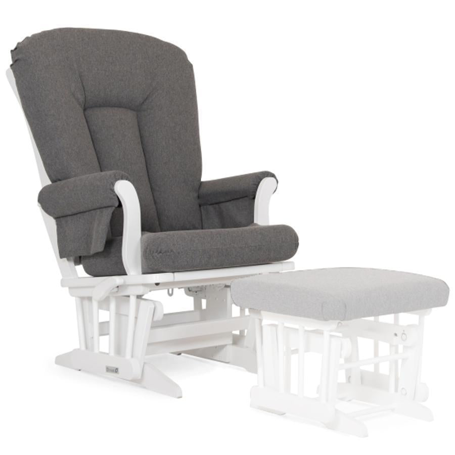 multiposition glider and ottoman