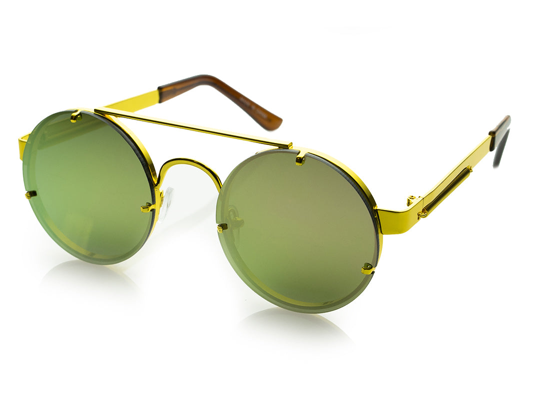 JPGÂ® Green / Gold Mirrored - Clout Goggles