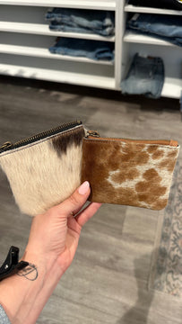 Cowhide Coin Pouch