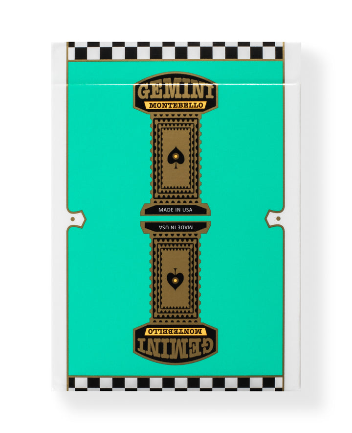 Gemini Casino Emerald Green Playing Cards Deck Brand New