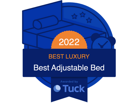 Tuck 2022 Best Luxury Award Badge for Best Adjustable Bed | Dynasty Mattress