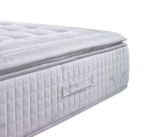 white hybrid fabric mattress