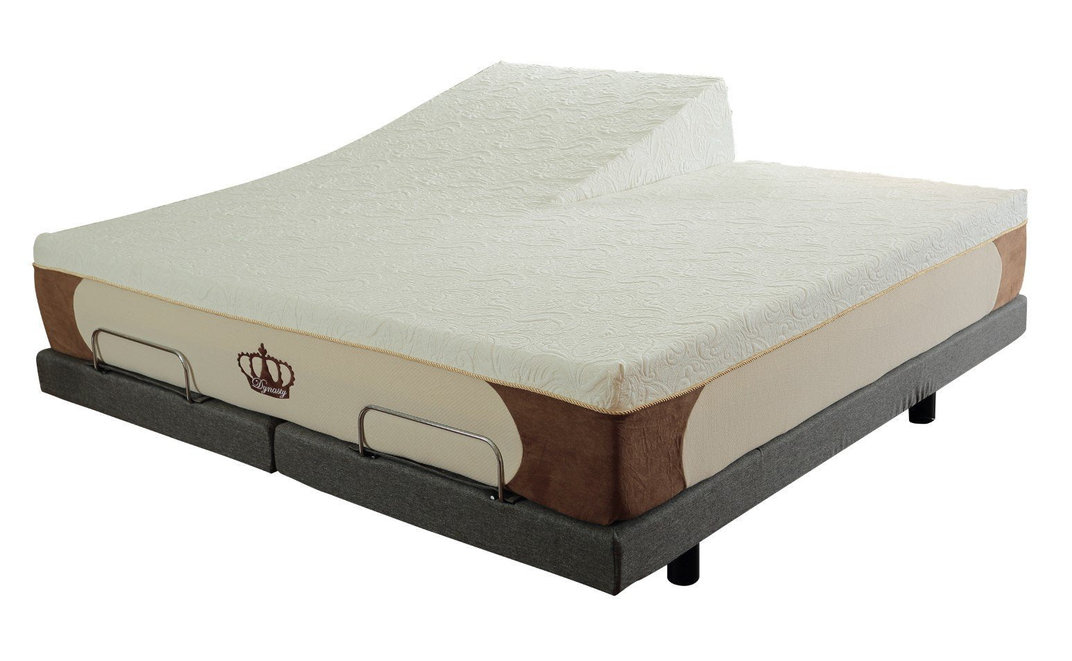 split adjustable bed with mattress