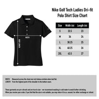 nike women's dri fit polo size chart