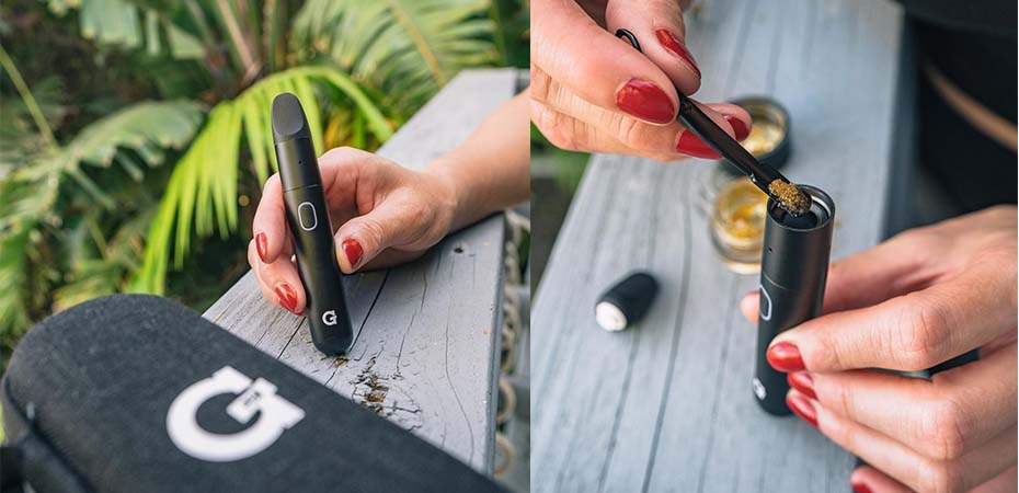 G pen Micro Plus Vape Pen in Use