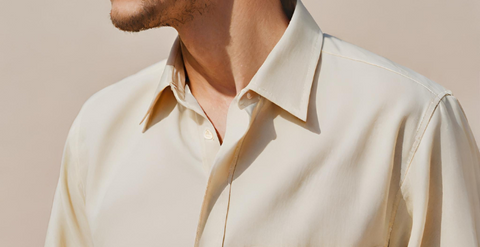 cream colored dress shirt