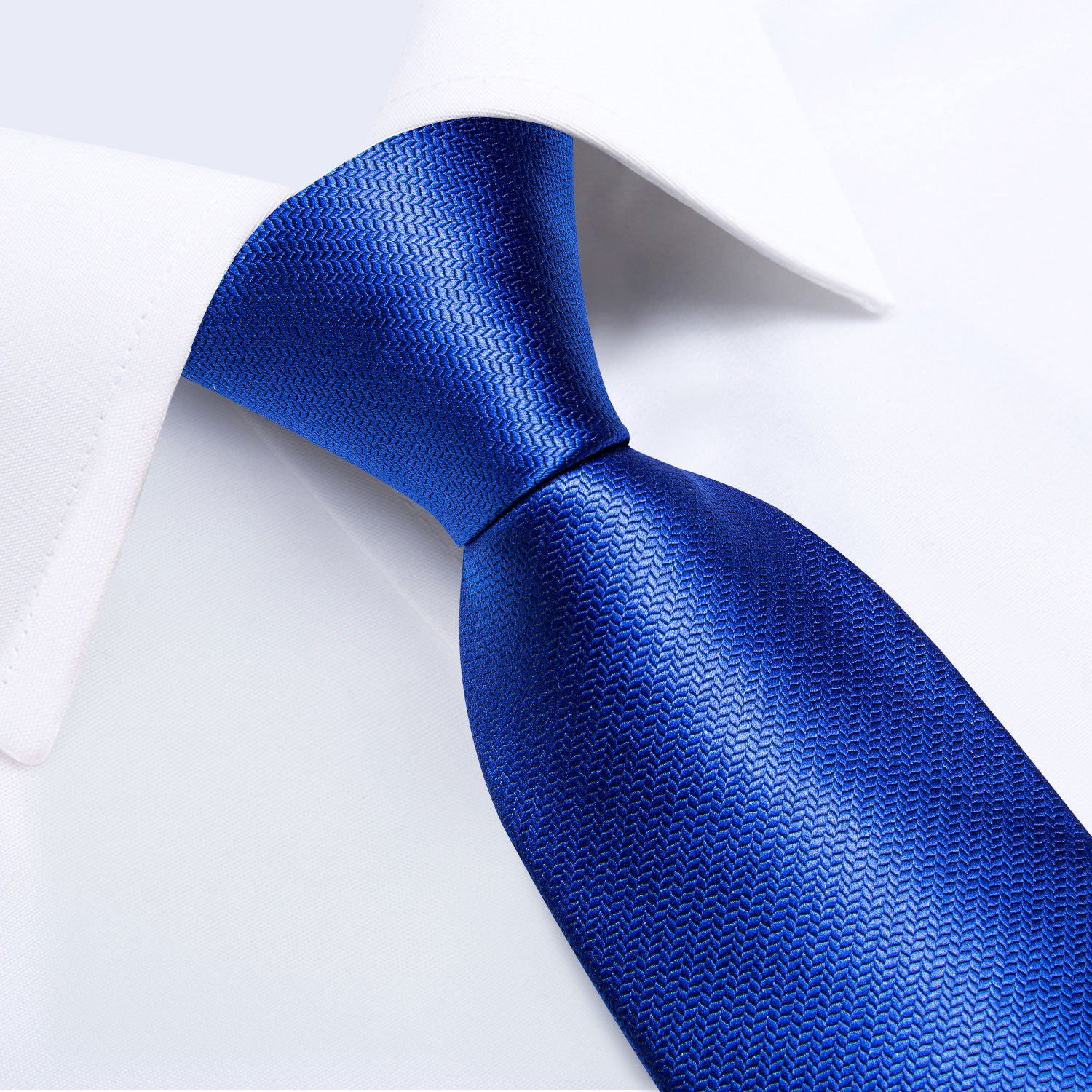 Novelty Blue Men's Tie Handkerchief Cufflinks Set – DiBanGuStore