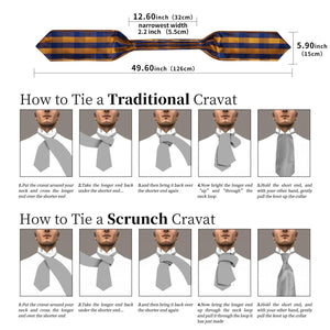 New Houndstooth Silk Cravat Woven Ascot Tie Pocket Square Cufflinks Wi ...