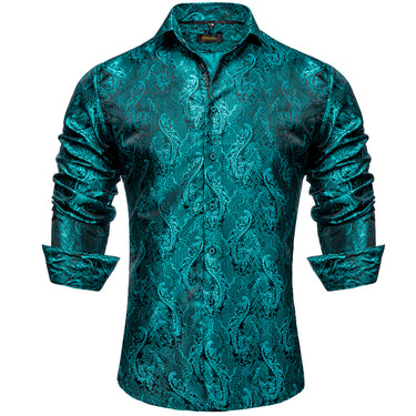 Dibangu Green Paisley Men's Shirt – DiBanGuStore
