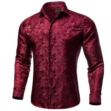 Dibangu New Red Paisley Men's Shirt – DiBanGuStore