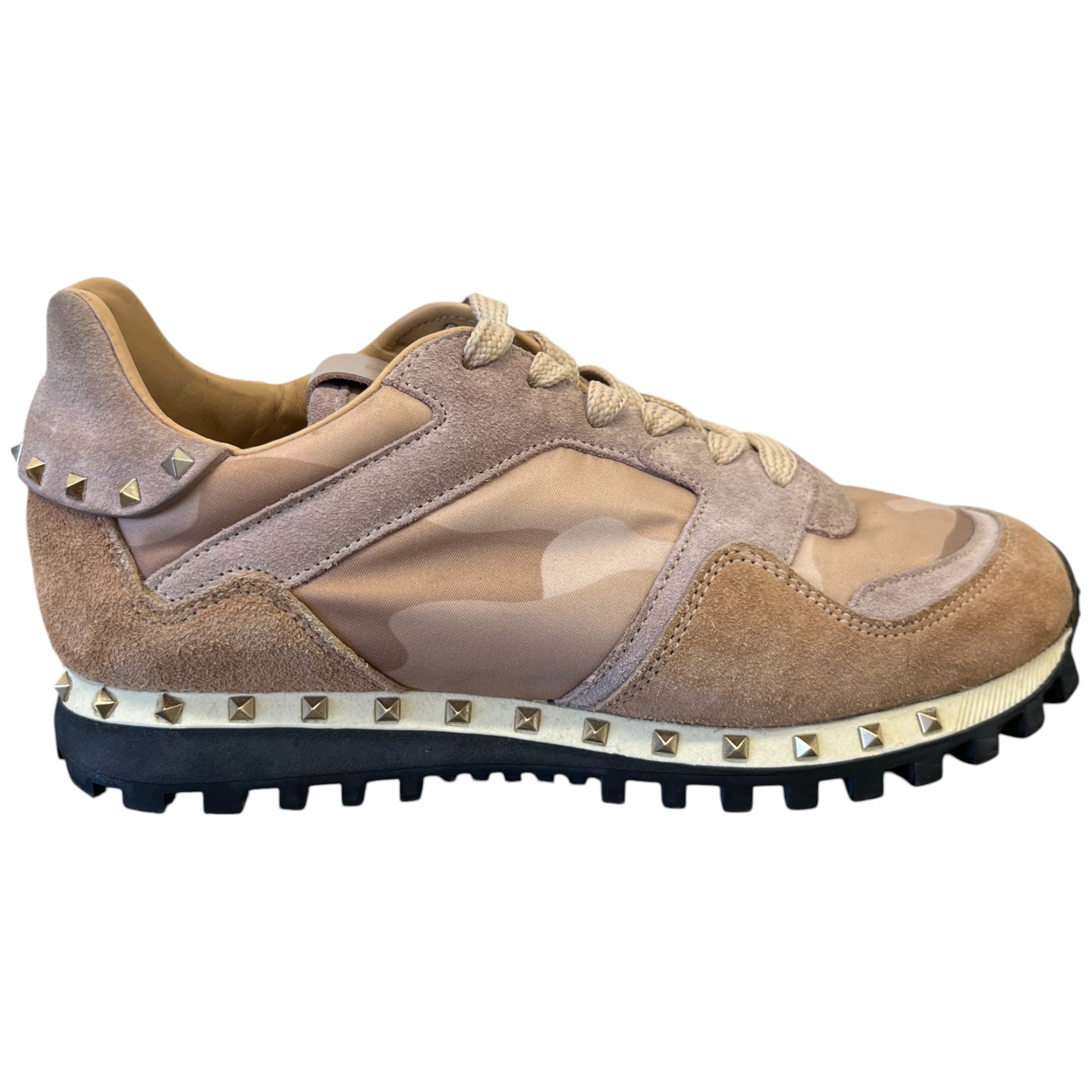 image of Women's Rockstud Low Trainers Pink Size EU 36 / UK 3