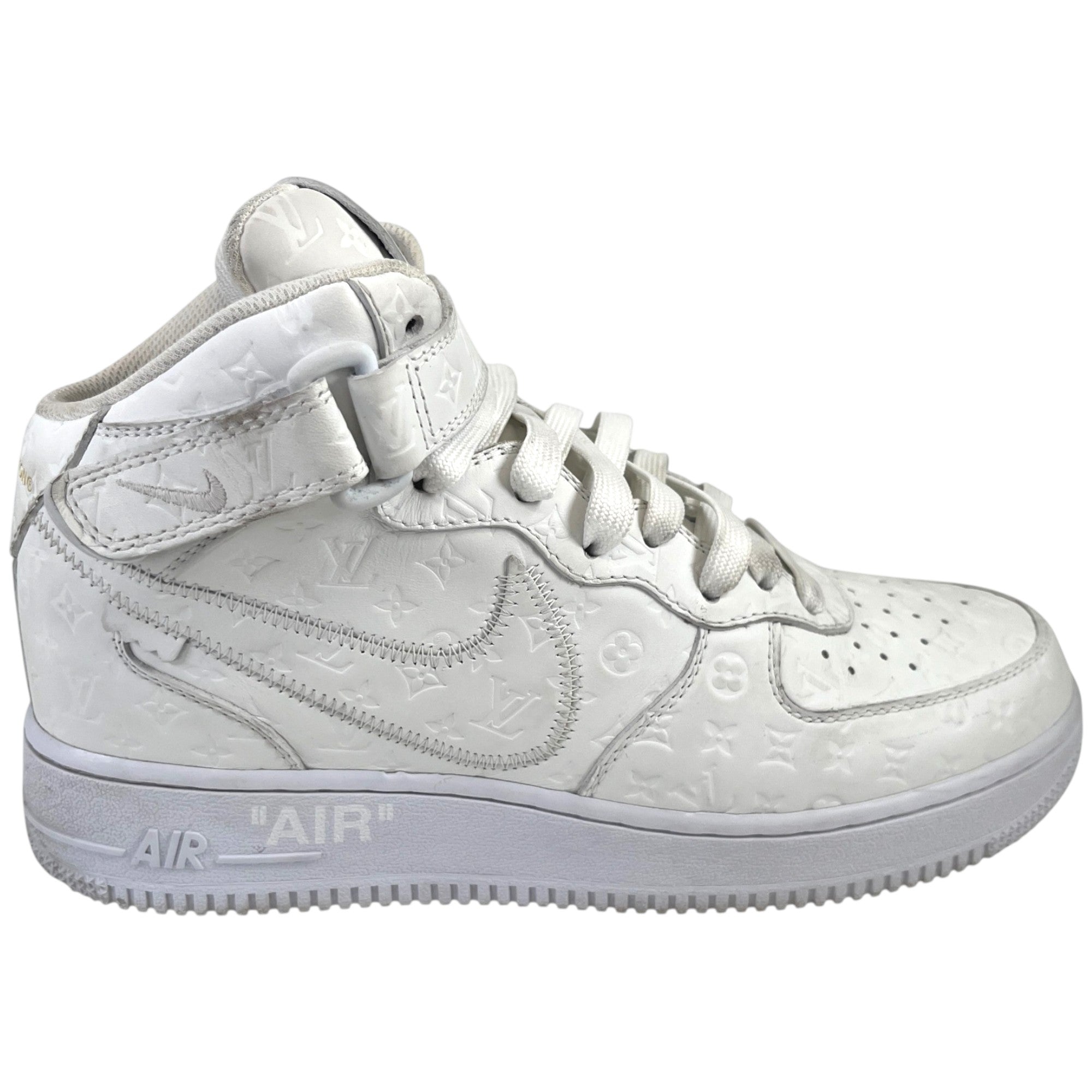image of Men's Louis Vuitton X Air Force 1 Mid High Trainers White Size EU 40 / UK 6