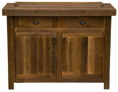 Barnwood 48" Buffet - Antique Oak Top and Artisan Top-Rustic Deco Incorporated