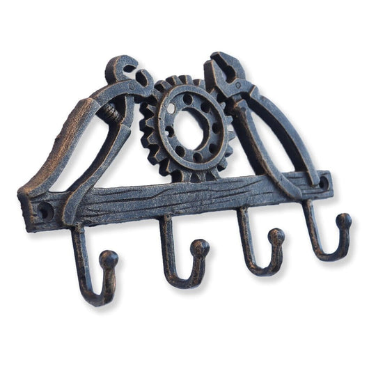 Blacksmith Tools Wall Hanger - Cast Iron Hooks - Rustic Deco
