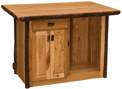 Hickory Log Home Bar - 5.5 feet - Armor Finished Top-Rustic Deco Incorporated