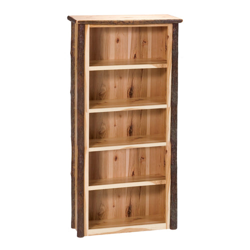 Natural Hickory Log Large Bookcase - Standard Finish-Rustic Deco Incorporated