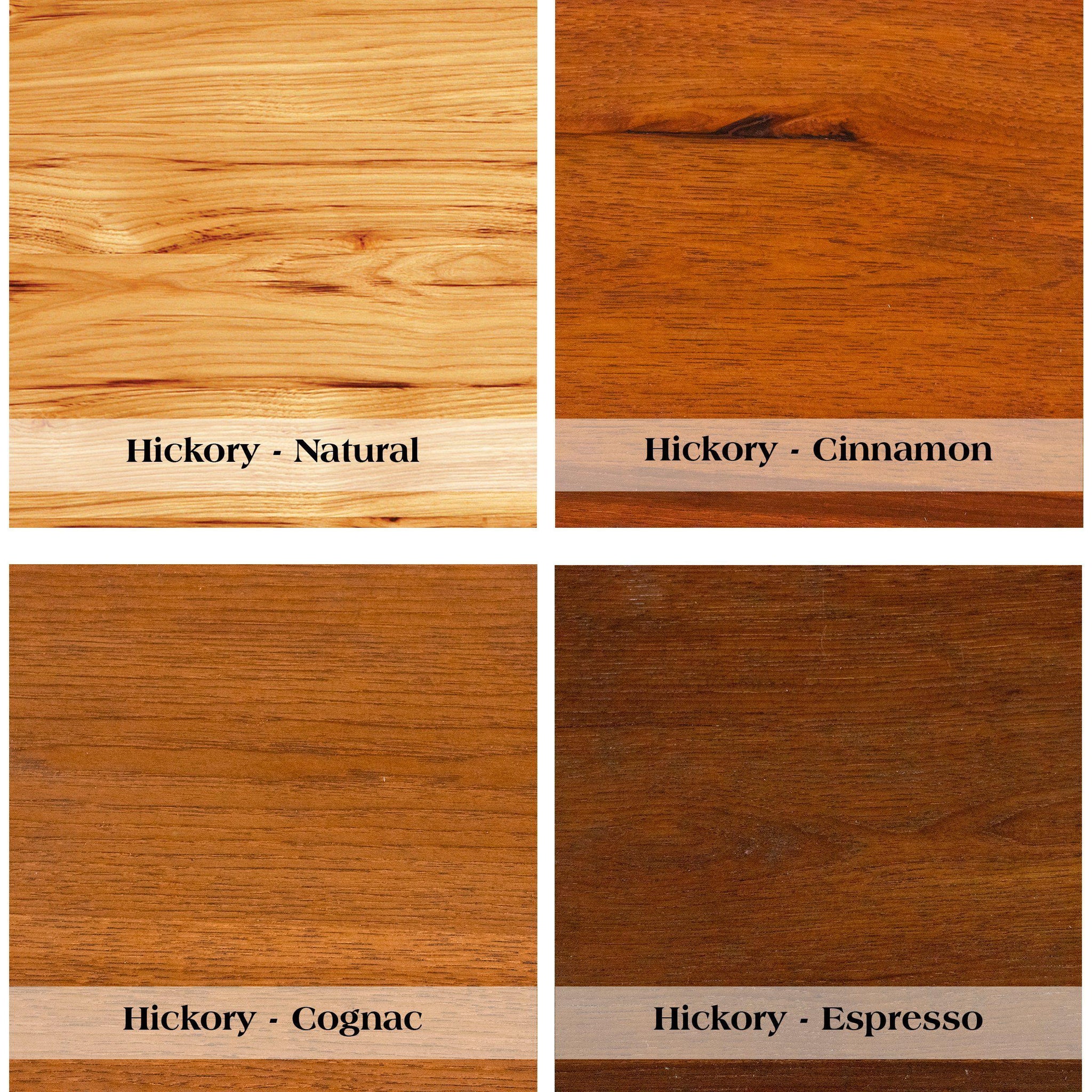 Natural Hickory Log Medium Bookshelf Standard Finish