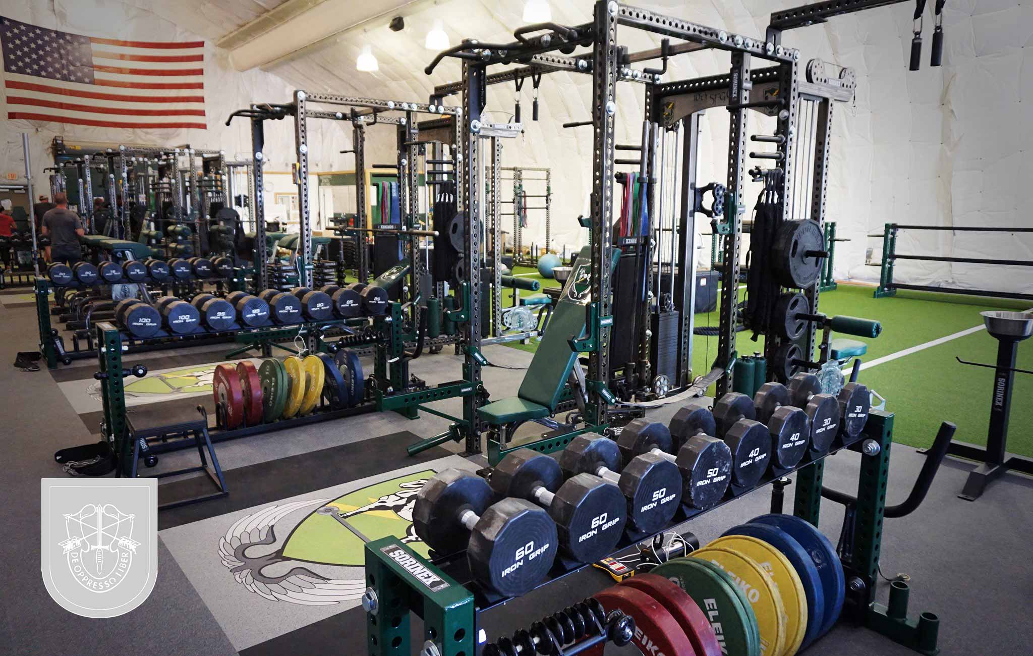 10th sfg Sorinex strength and conditioning facility