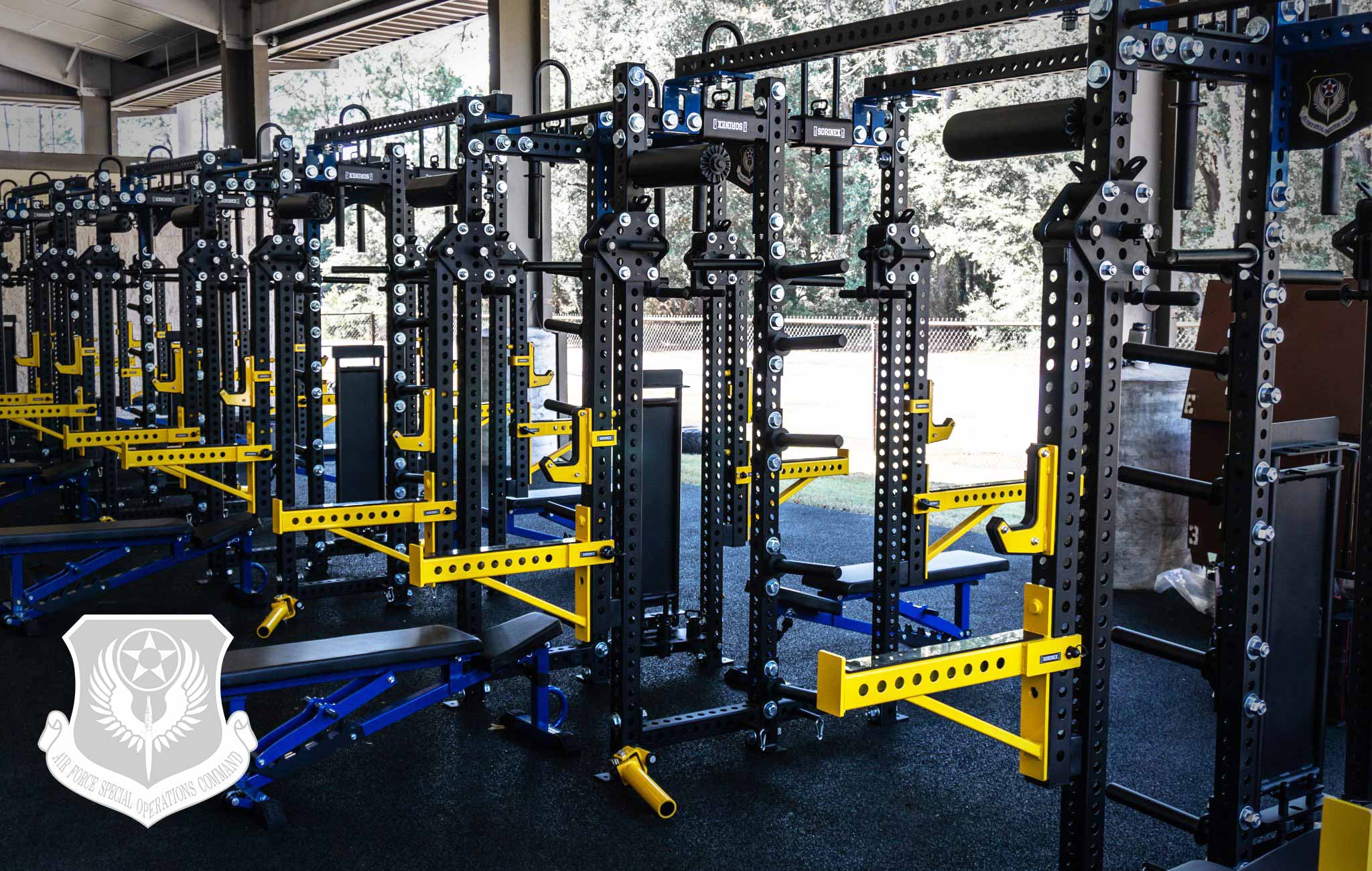 AFSOC Sorinex strength and conditioning facility