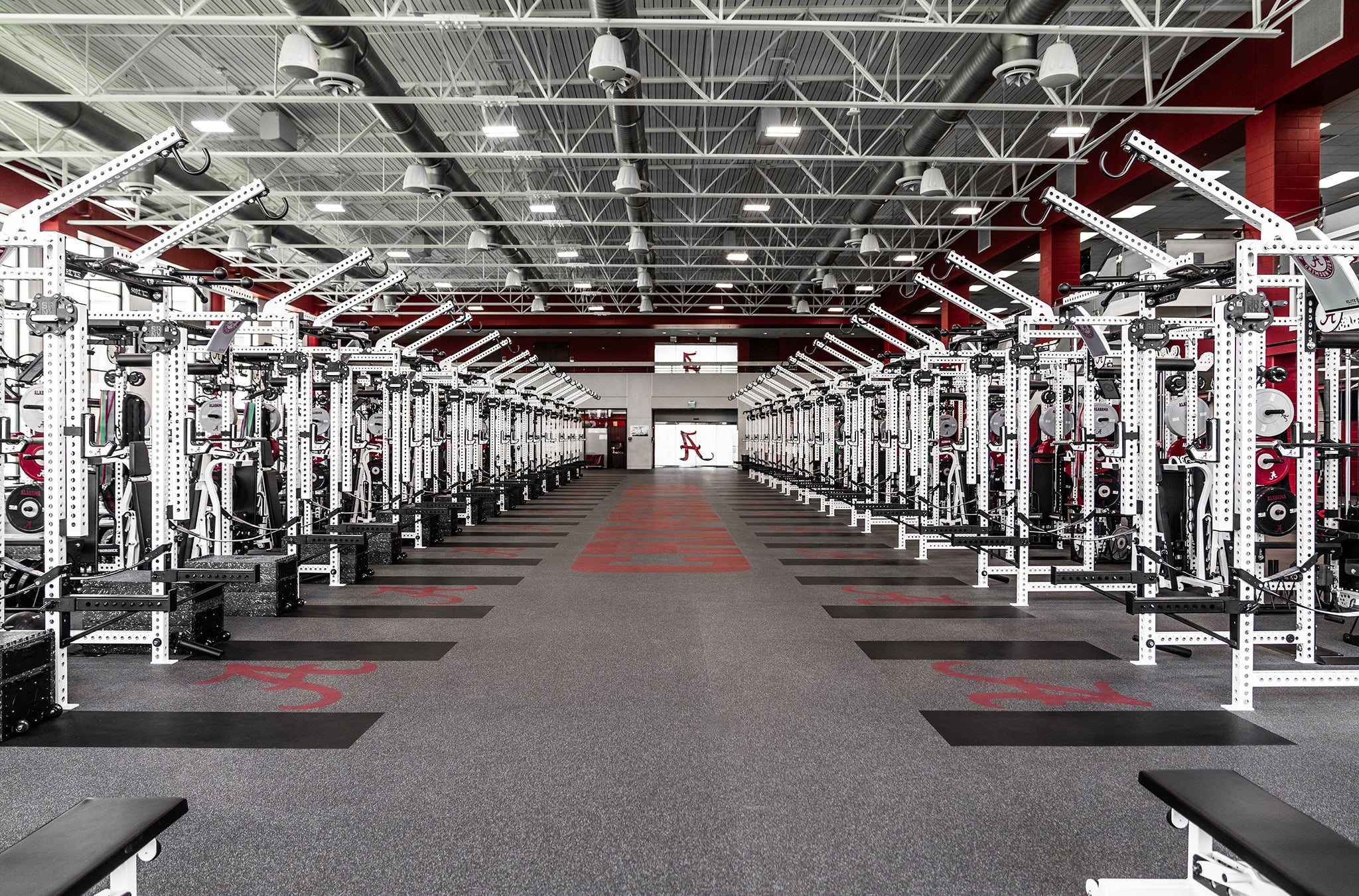 Alabama Crimson Tide Football Weight Room