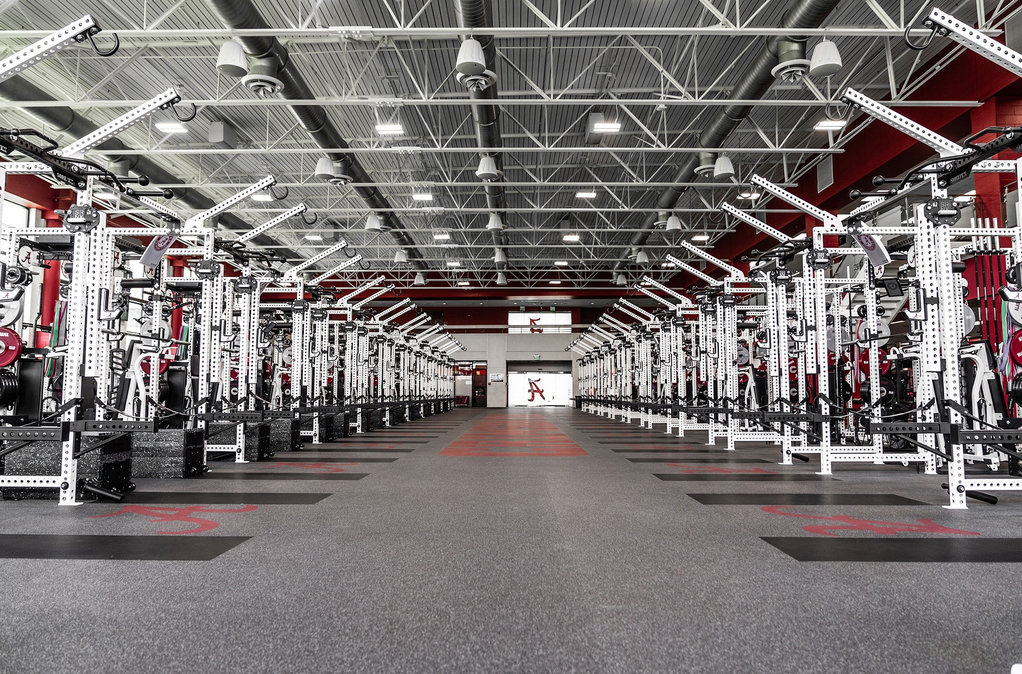 Alabama Crimson Tide Football Weight Room