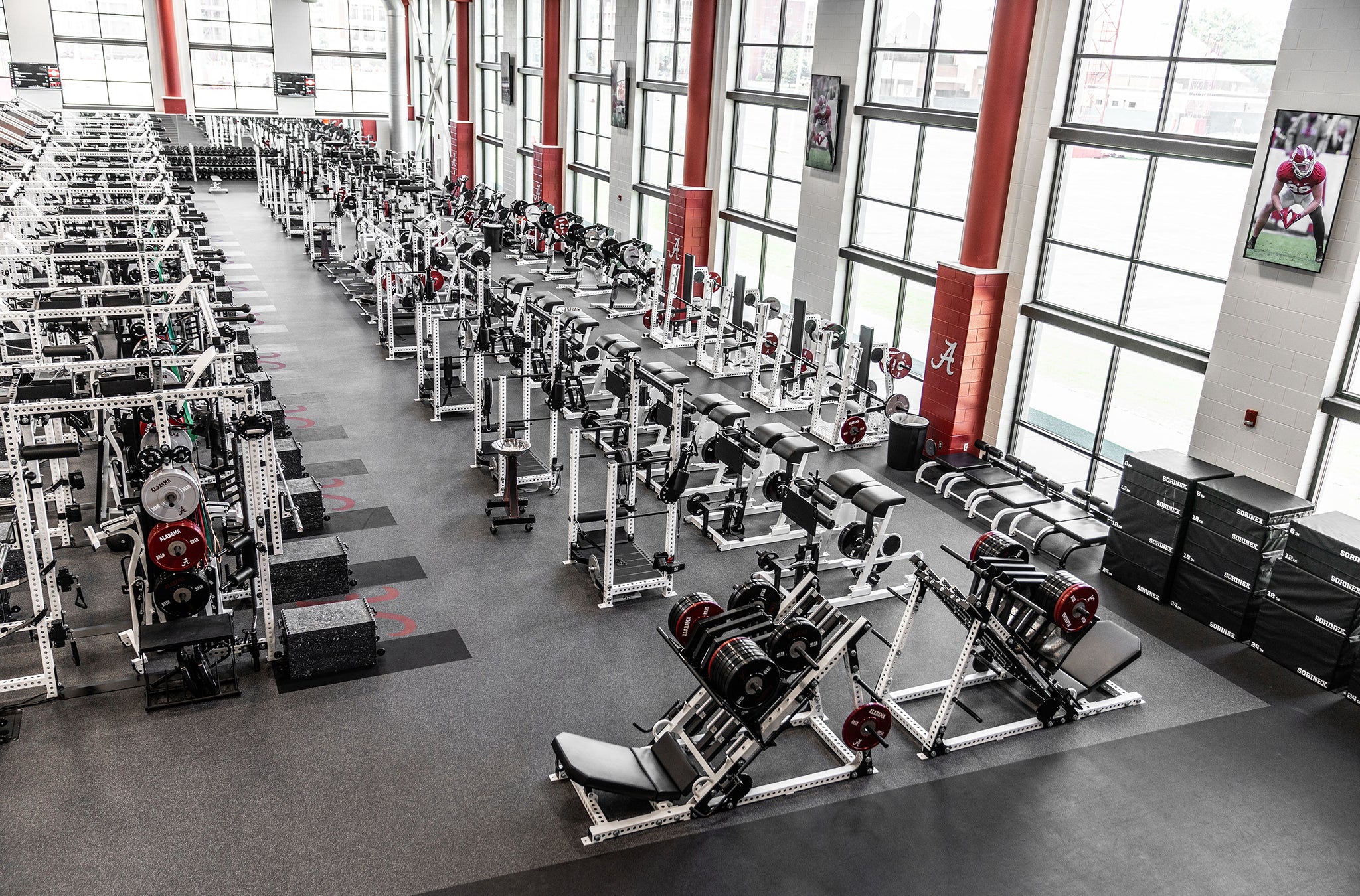 Alabama Crimson Tide Football Weight Room