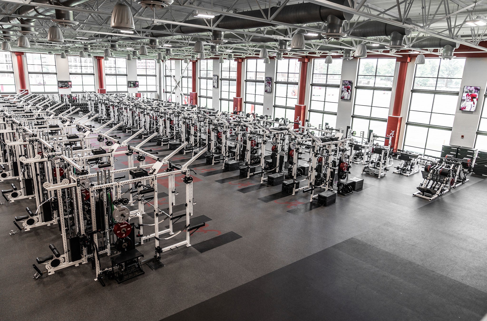 Alabama Crimson Tide Football Weight Room