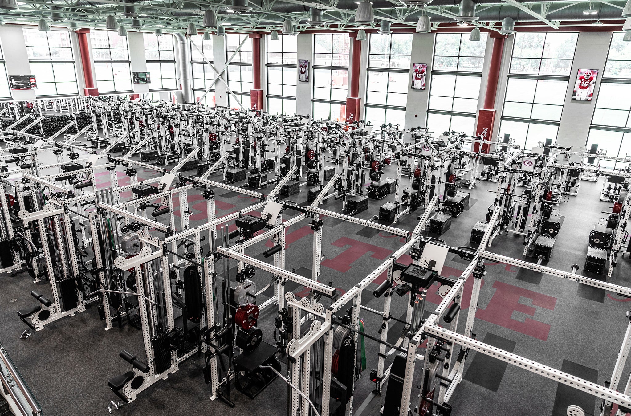 Alabama Crimson Tide Football Weight Room