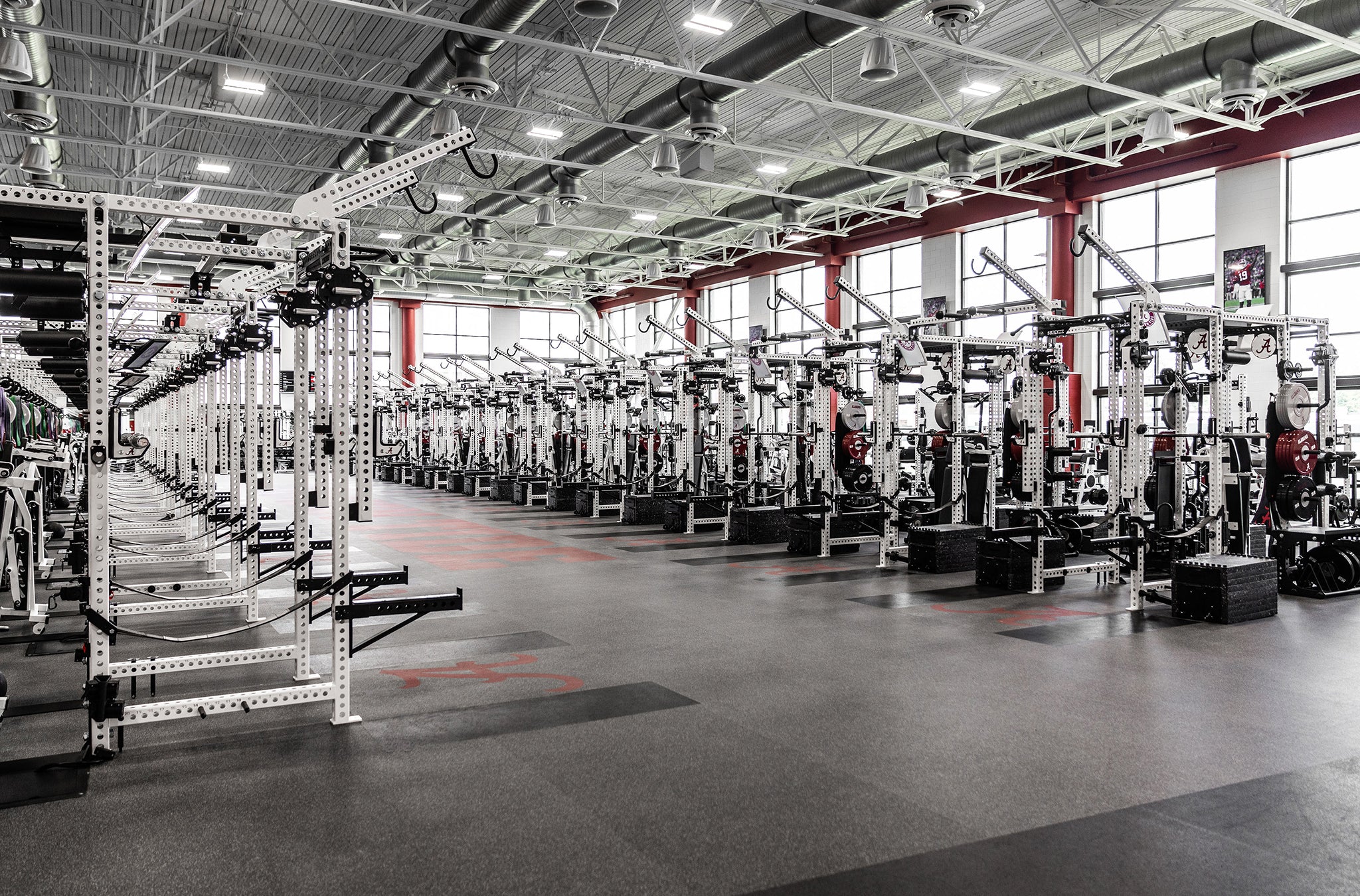 Alabama Crimson Tide Football Weight Room