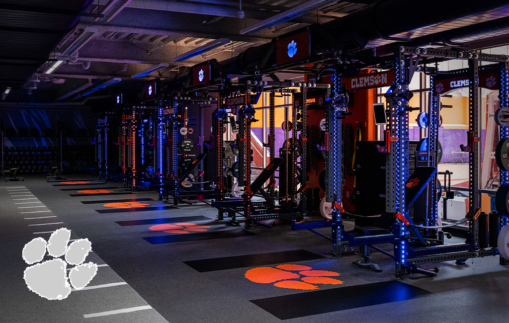 Clemson Basketball Sorinex strength and conditioning facility