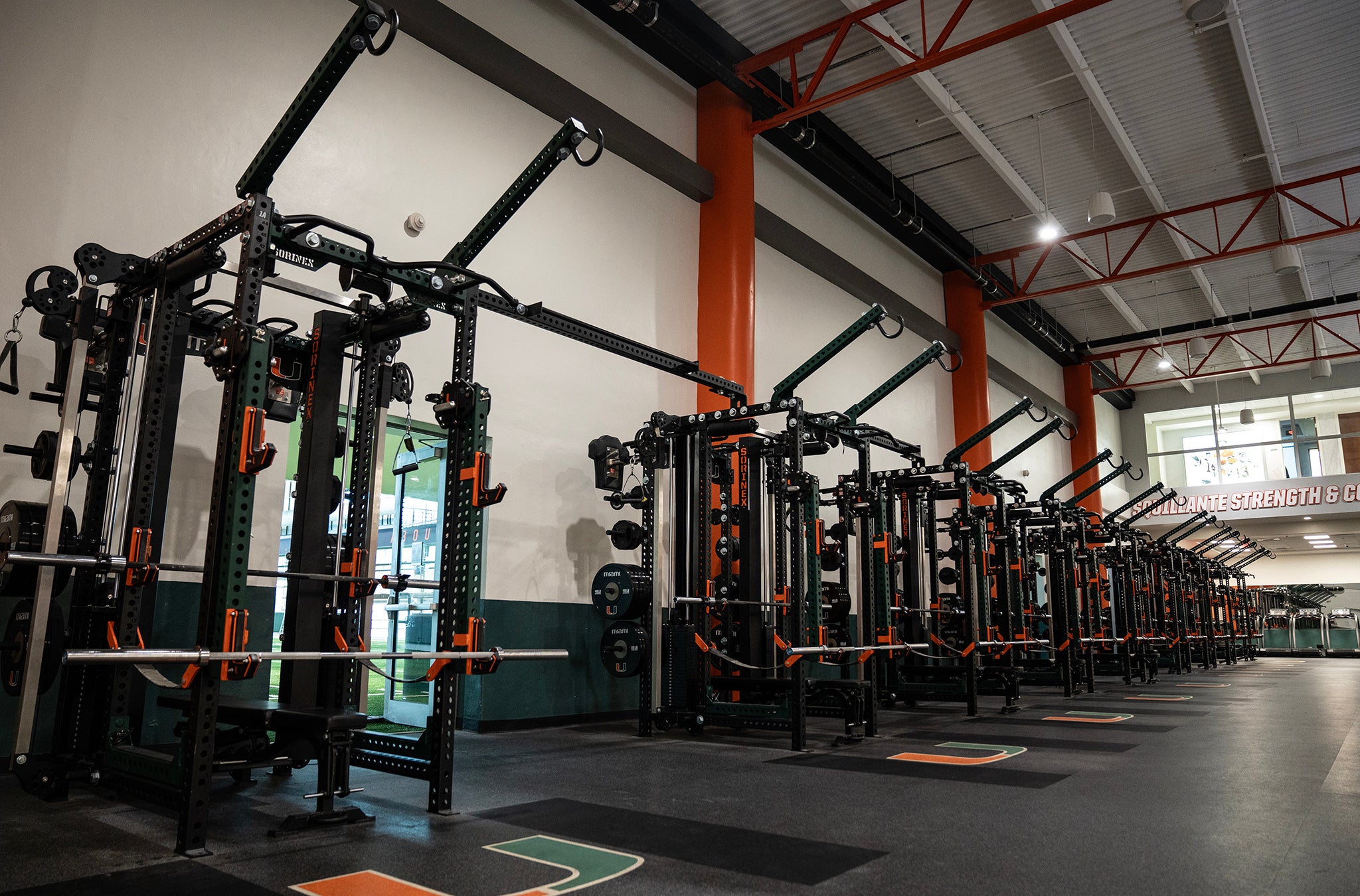 Miami Football Weight Room