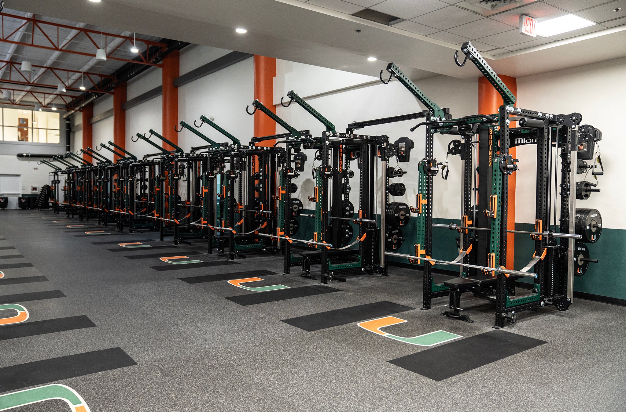 Miami Football Weight Room